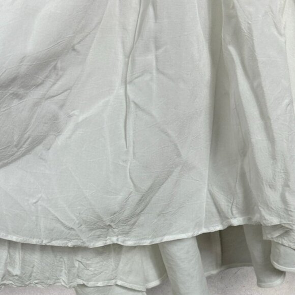 Sezane White Midi Wrap Dress Apolline Ecru White Size 36 French US 4 Minimalist - Picture 11 of 14